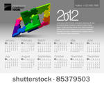 2012 calendar. vector...