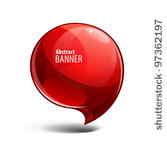 shiny gloss red banner