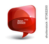 shiny gloss red banner