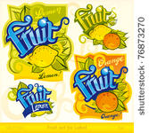 fruit set for label