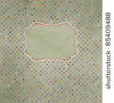vintage polka dot card. and...