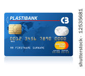 blue credit card vector...