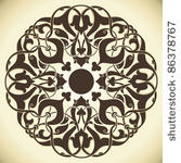 vintage design element