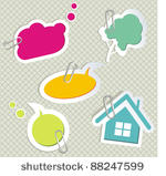 vector set of speech bubbles  ...