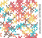 seamless pattern of colored...
