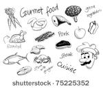 vector illustration of assorted ...