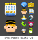 travel icon set