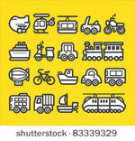 cute simple transportation icon