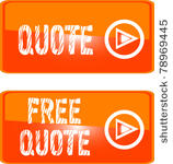 free quote orange icon button...