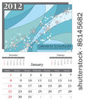 january. 2012 calendar. times...