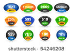 round price tags.