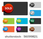 colored desing elements