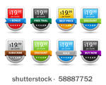 colored price tags.