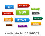 set of sale labels  price tags  ...