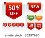 sale or discount tags for price ...