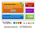 vector web message box or sign...