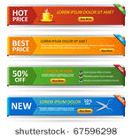 horizontal web banner. easy to...