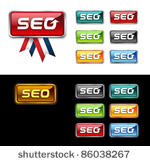 search engine icon. seo button.