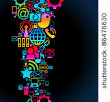 vector background of the icons...