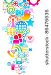 vector background of the icons...