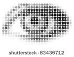 vector abstract mosaic eye