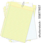 paper  clip yellow and white...