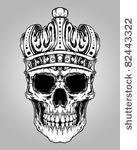 skull king crown design element