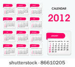 stylish calendar for 2012  all...