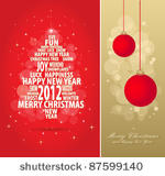 abstract christmas gold and red ...