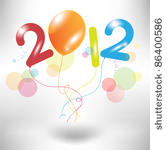 creative colorful balloon 2012...