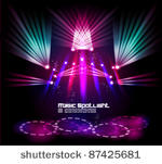 magical spotlight effect vector ...