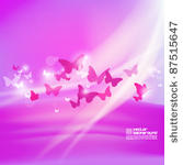 beautiful butterfly silhouette...