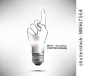 hand lightbulb conceptual...