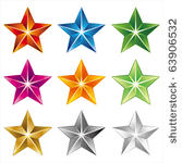 vector star icon on white...