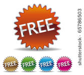 vector free starburst label set