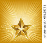 3d star and abstract background