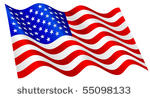 american flag waving.