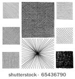 set of hand drawn textures