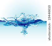 splash of drop in water