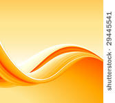 orange abstract wave