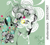 abstract woman