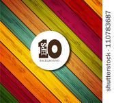 vector colorful wooden...