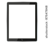 vector computer tablet