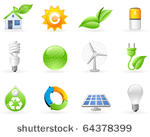 ecology and green energy icon...