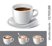 vector realistic coffee  ...