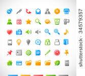 vector web icons set