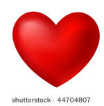 red heart  vector illustration 