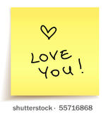 love you paper note