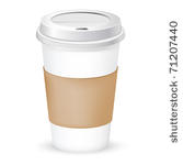 paper coffee cup as...