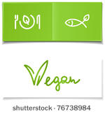 vegetarian book menu with fish...